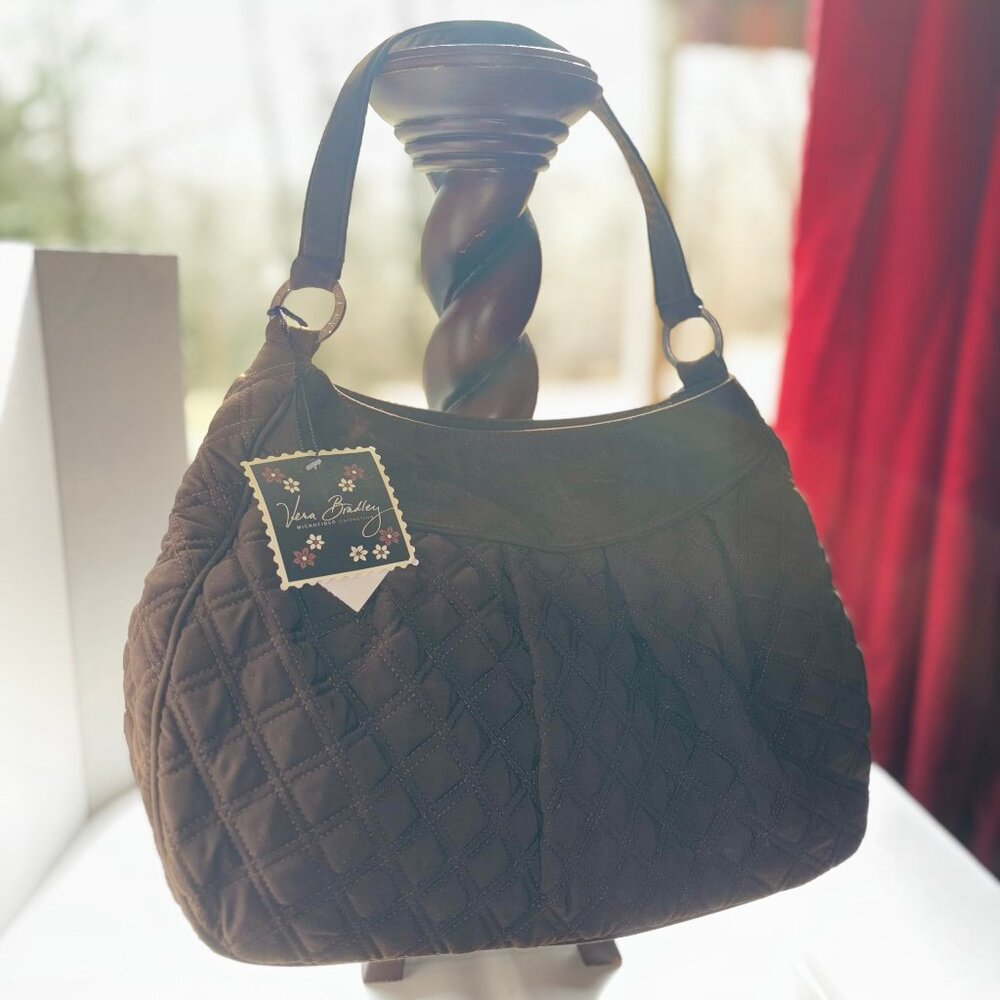Vera Bradley Brown Quilted Bag